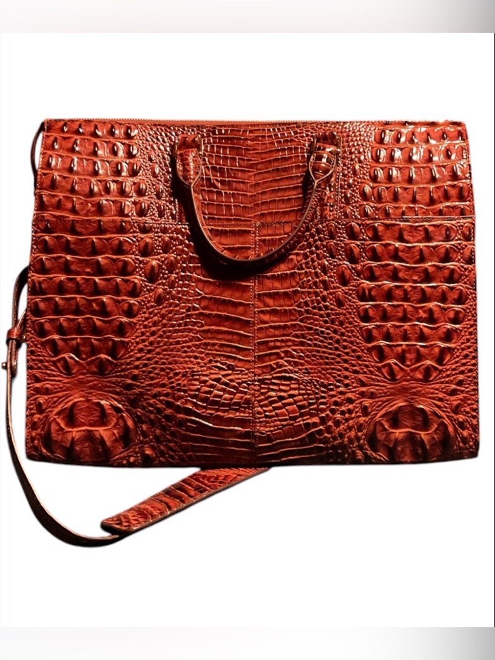 Brahmin Business Tote Expresso Genuine Leather - Picture 4 of 7